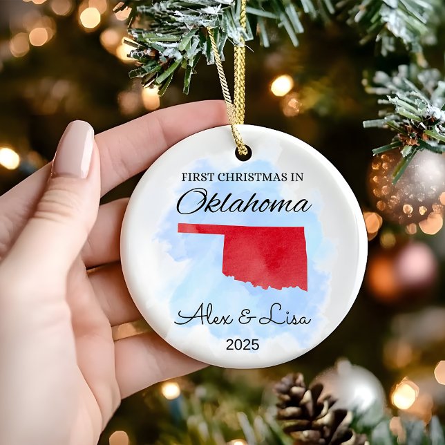 First Christmas in Oklahoma State Ornament (Creator Uploaded)