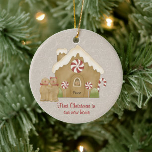 First Christmas in our New Home Ceramic Ornament