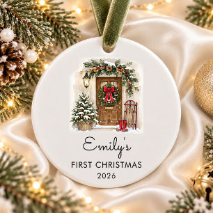 First Christmas In Our New Home Ceramic Ornament