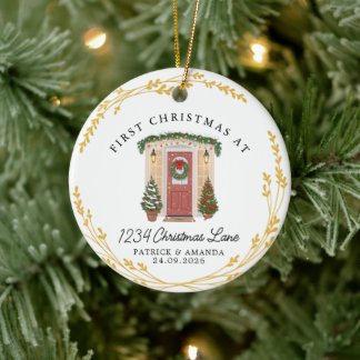 First Christmas in Our New Home Ceramic Ornament