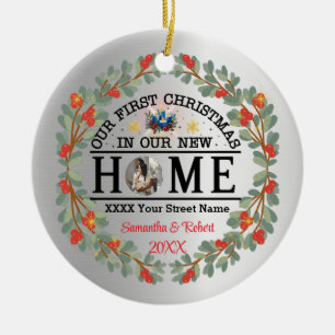 First Christmas in Our New Home Ceramic Ornament