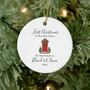 First Christmas in Our New Home – Custom Ornament