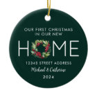First Christmas in our New Home Greenery Wreath