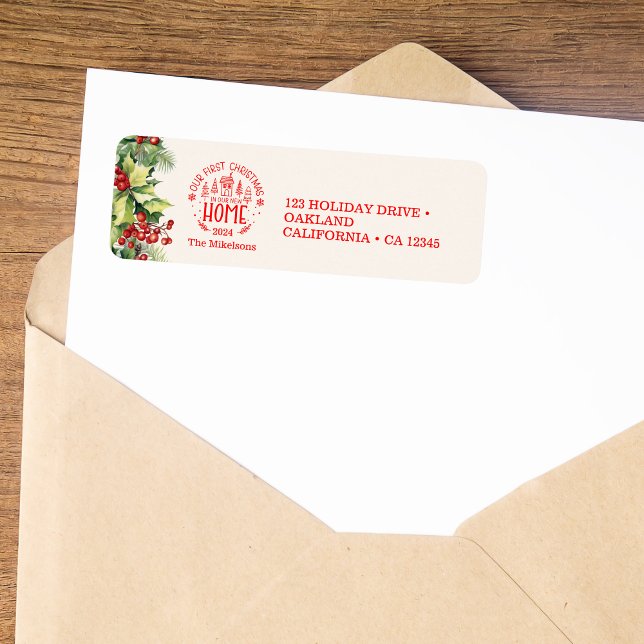 First Christmas In Our New Home Label (Creator Uploaded)