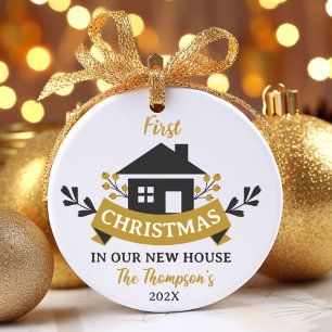 First Christmas in Our New Home Ornament