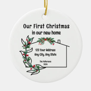 First Christmas In Our New Home Ornament