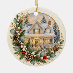 First Christmas in Our New Home Winter Keepsake Ceramic Ornament