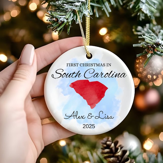 First Christmas in South Carolina State Ornament (Creator Uploaded)