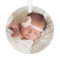 First Christmas Lavender Purple Baby Girl Photo