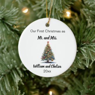 First Christmas Married Christmas Tree