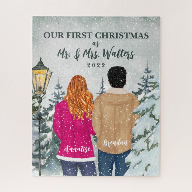 First Christmas Married Jigsaw Puzzle (Vertical)