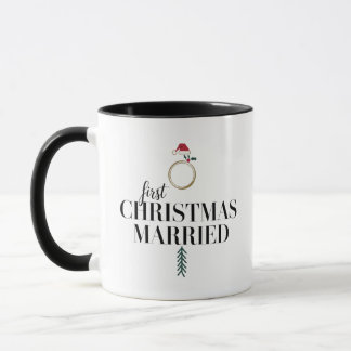 First Christmas Married Newlywed Holiday, Matchin Mug
