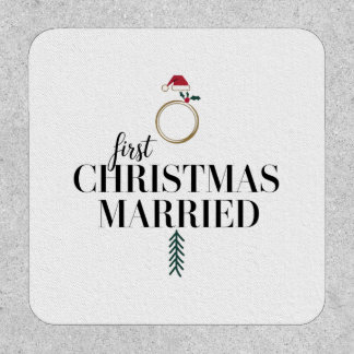 First Christmas Married Newlywed Holiday, Matchin Patch
