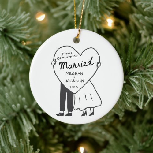 First Christmas Married Ornament