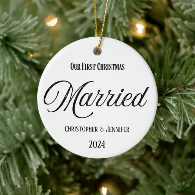First Christmas Married Ornament (Tree)