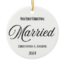First Christmas Married Ornament