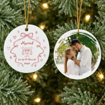 First Christmas Married Photo