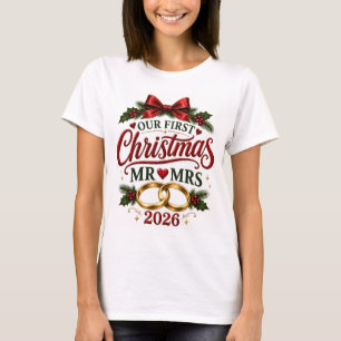 First Christmas Married Shirt, Our First Christmas T-Shirt