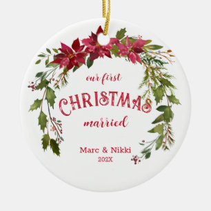First Christmas Married Tree Ornament
