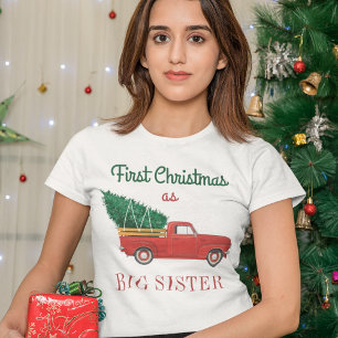 First Christmas Matching Family Holiday Big Sister T-Shirt