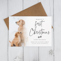First Christmas | Modern Puppy Custom Photo