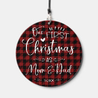 First Christmas Mom & Dad Farmhouse
