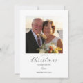 First Christmas Mr and Mrs Simple Square Photo Holiday Card | Zazzle