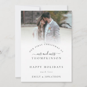 First Christmas Mr Mrs Photo Names Holiday