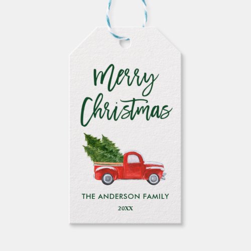 First Christmas Mr  Mrs Truck Script Couples  Ce Gift Tags