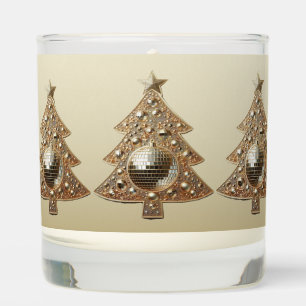First Christmas Newlywed Gold Trees Candle
