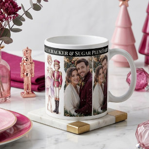 First Christmas Nutcracker Sugar Plum Couple Photo Giant Coffee Mug