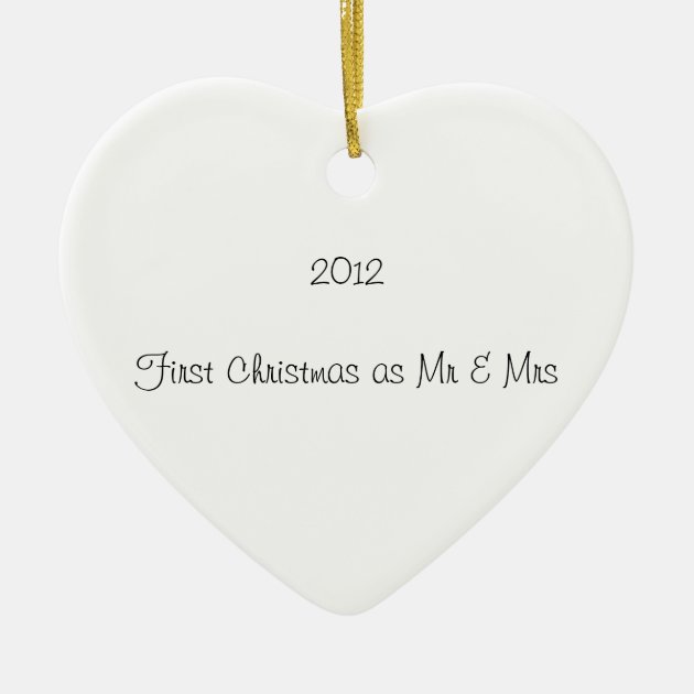 christmas ornaments for newly married couple