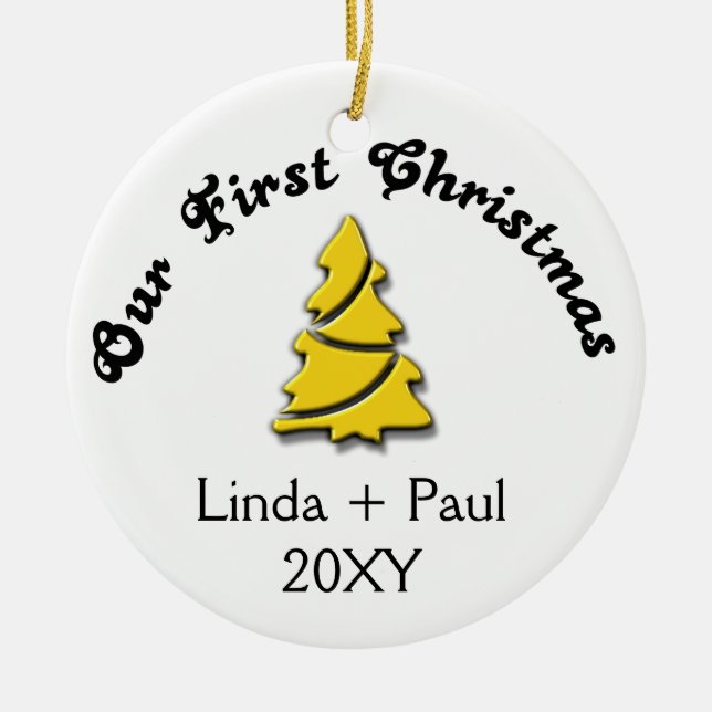 first christmas Ornaments (Front)