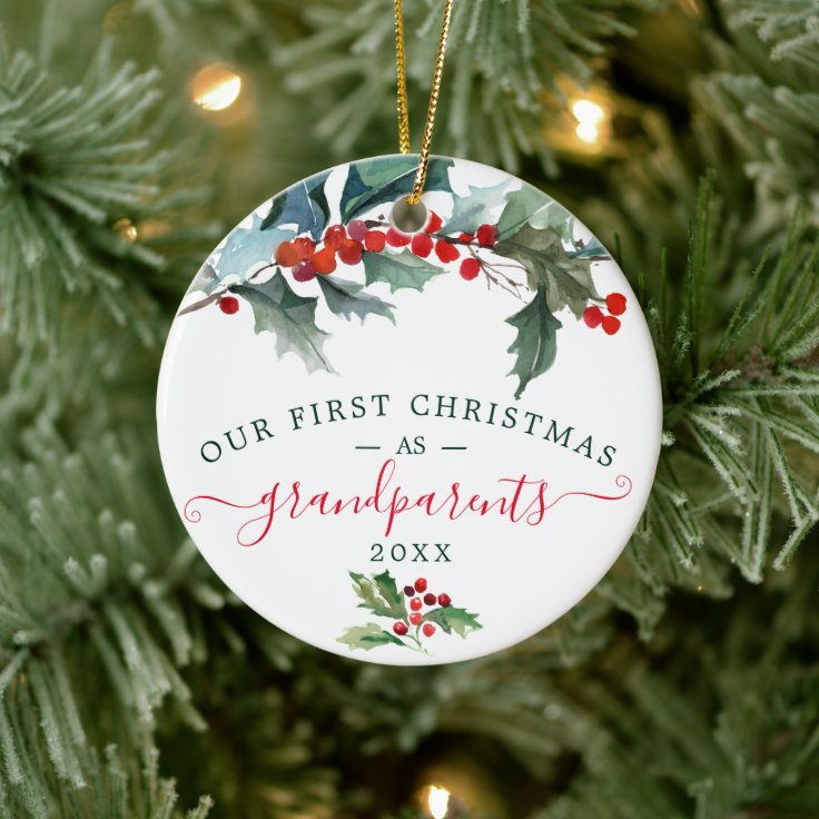 First Christmas Ornaments - Grandparents Photo | Zazzle