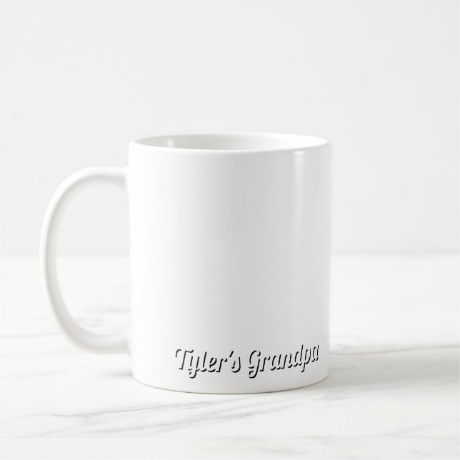 First Christmas Photo Grandpa Coffee Mug (Left)