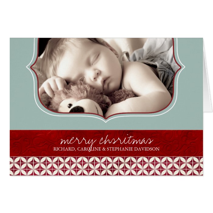 First Christmas Photo Greeting Card