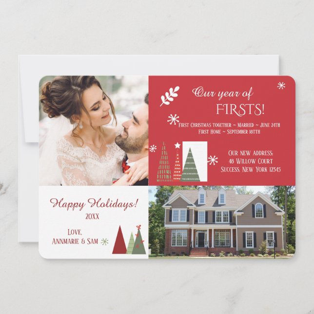 First Christmas Photo Holiday Card (Front)
