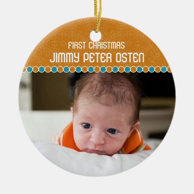 First Christmas Photo Ornament (Front)