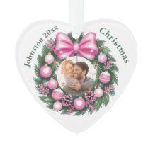 First Christmas Pink Wreath