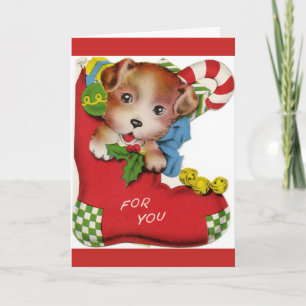 First Christmas Puppy Card