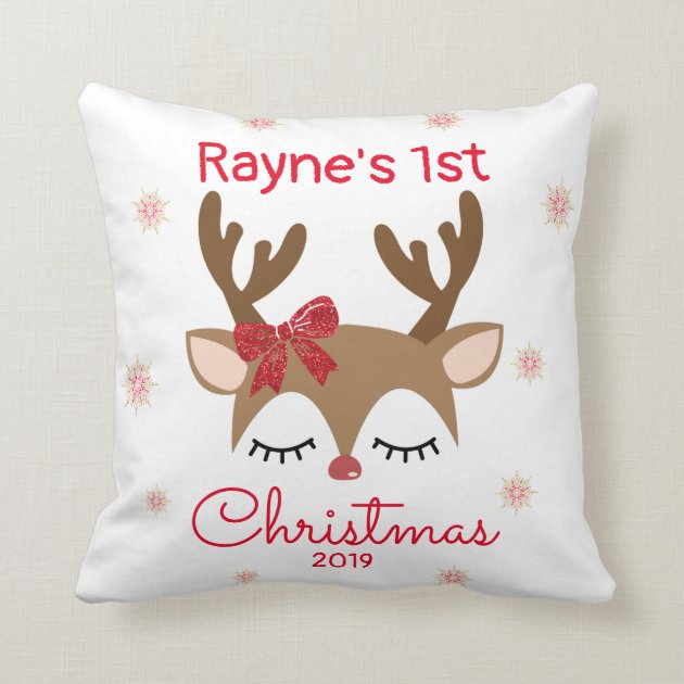 reindeer pillow