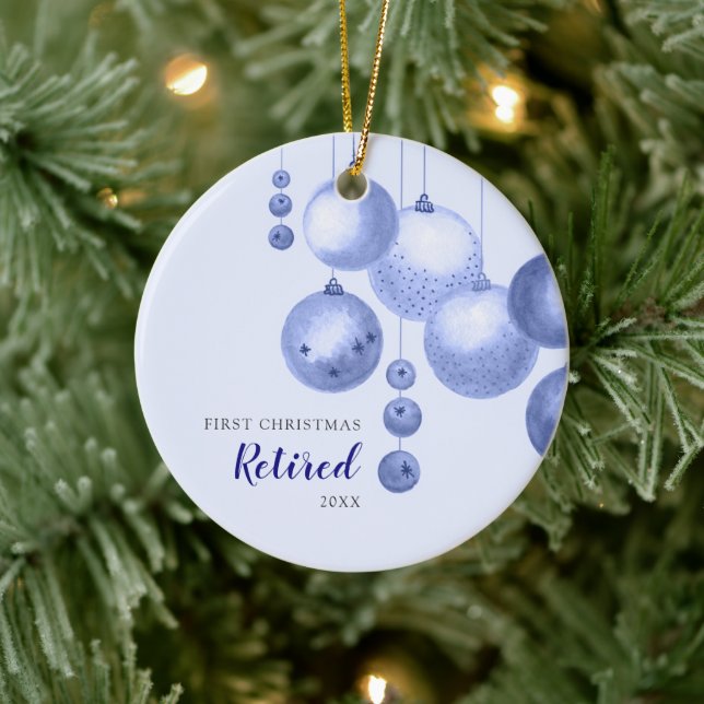 First Christmas Retired Personalized Xmas Baubles Ceramic Ornament (Tree)