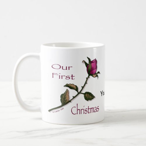 First Christmas Rose Coffee Mug