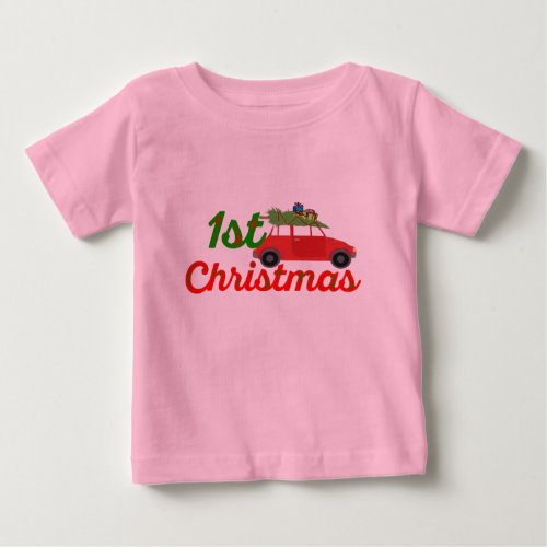 first christmas toddler baby design child baby T_Shirt