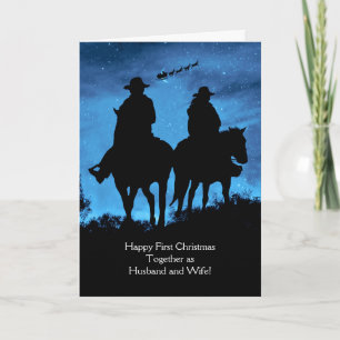 First Christmas Together as Husband and Wife Card