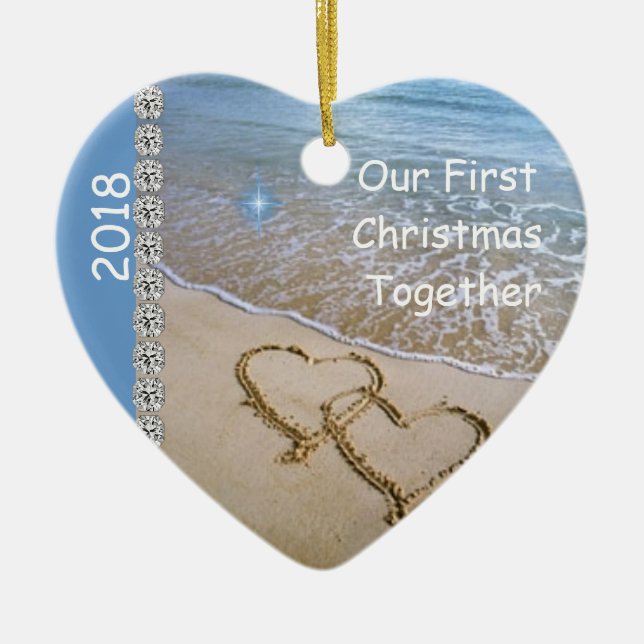 First Christmas TOGETHER BEACH 2018 Ornament (Front)