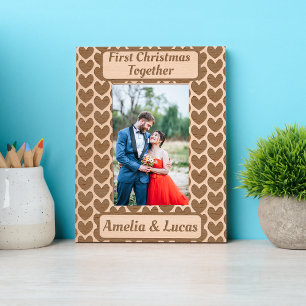 First Christmas Together Calligraphy Engraved Frames