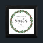 First Christmas Together Christmas Couple Gift Box<br><div class="desc">First Christmas together Personalized Ornament

Celebrate your first Christmas as an engaged couple with a beautiful and meaningful keepsake! This personalized ornament is designed to capture the joy and love of this special milestone.</div>