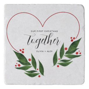 First Christmas Together Christmas Gift for couple Trivet