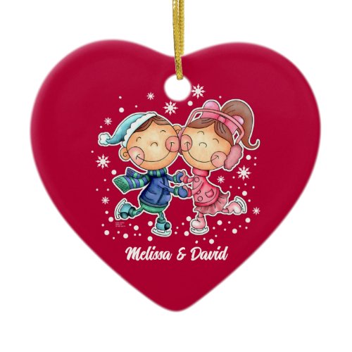 First Christmas Together. Custom   Ceramic Ornament